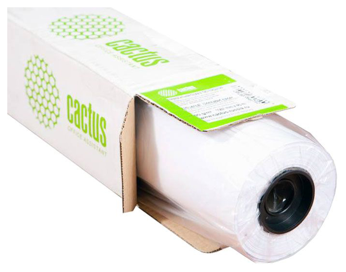 Бумага Cactus CS-PC180-106730 42"(A0+) 1067мм-30м/180г/м2/белый матовое универсальная (с покрытием)