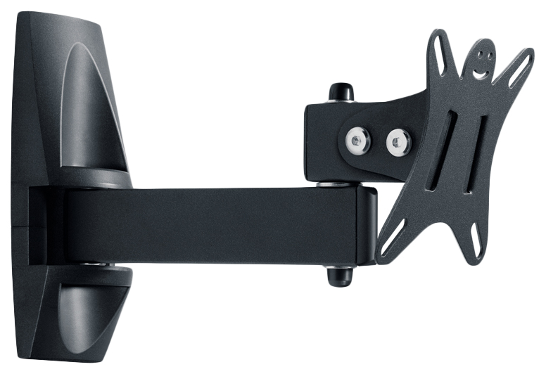 Кронштейн для телевизора Holder LCDS-5004 металлик 10"-26" макс.25кг настенный поворот и наклон