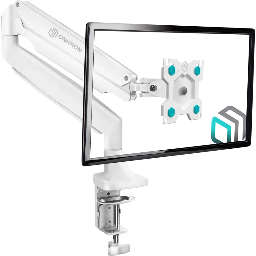 Кронштейн для мониторов Onkron G100 белый 13"-32" макс.9кг настольный поворот и наклон верт.перемещ.