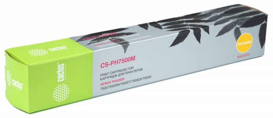 Картридж лазерный Cactus CS-PH7500M 106R01444 пурпурный (17800стр.) для Xerox Phaser 7500