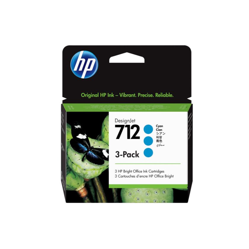 Картридж струйный HP 712 3ED77A голубой x3упак. (29мл) для HP DJ Т230/630