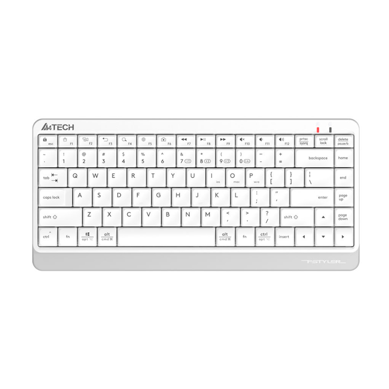 Клавиатура A4Tech Fstyler FBK11 белый/серый USB беспроводная BT/Radio slim (FBK11 WHITE)