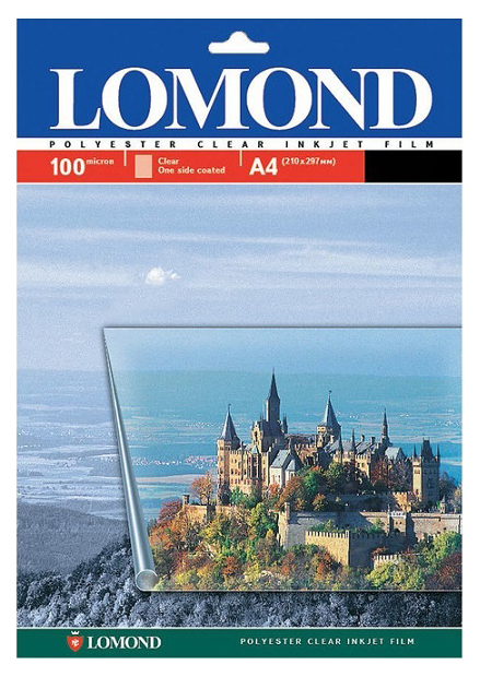 Пленка Lomond 0708315 A3/50л./прозрачный для струйной печати