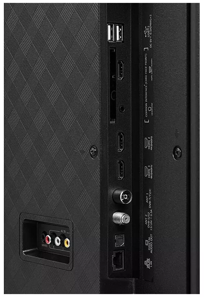 Телевизор 43" Hisense 43E7HQ, 3840x2160, DVB-T /T2 /C, HDMIx3, USBx2, WiFi, Smart TV, черный 43E7HQ