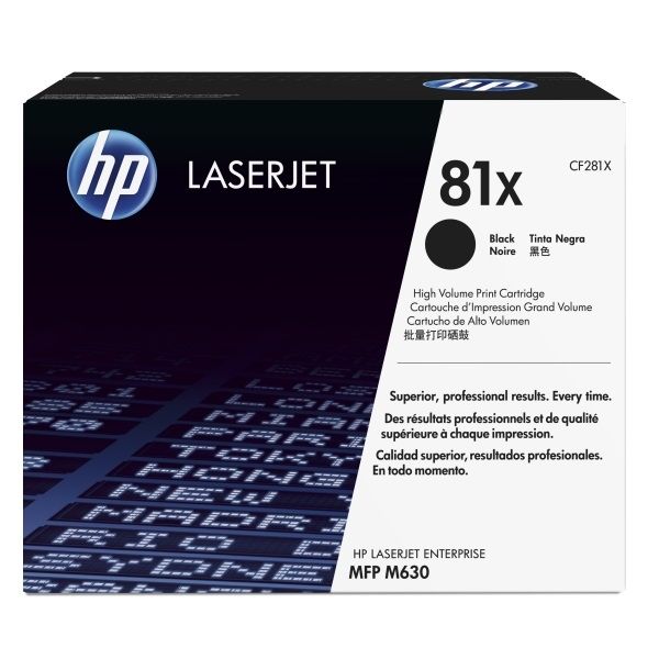 Картридж лазерный HP 81X CF281X черный (25000стр.) для HP LJ Pro M630dn/f/h/z