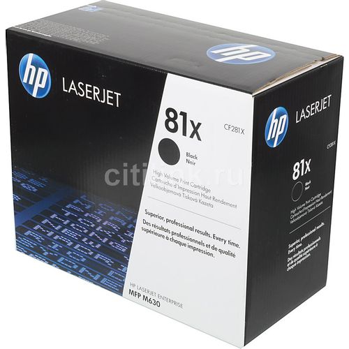 Картридж лазерный HP 81X CF281X черный (25000стр.) для HP LJ Pro M630dn/f/h/z
