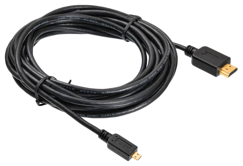 Кабель аудио-видео Buro HDMI 1.4 HDMI (m)/Micro HDMI (m) 5м. черный (MICROHDMI-5M)