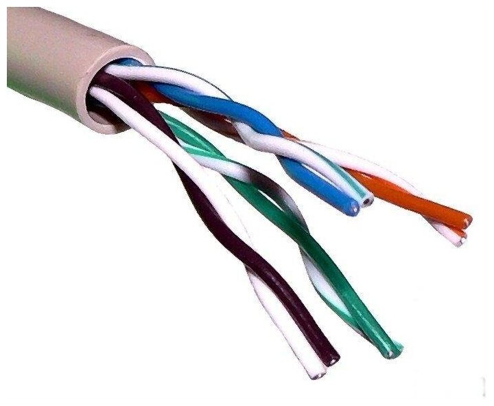 Кабель сетевой Buro UTP 4 пары cat6 solid 0.55мм Cu 305м серый