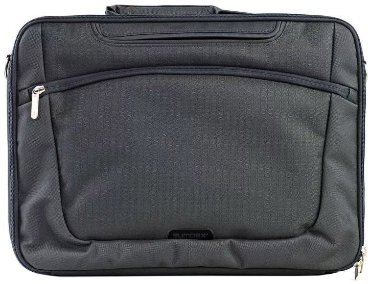 Сумка SUMDEX PON-301(GP)-1 {нейлон, серая до 15,6"}