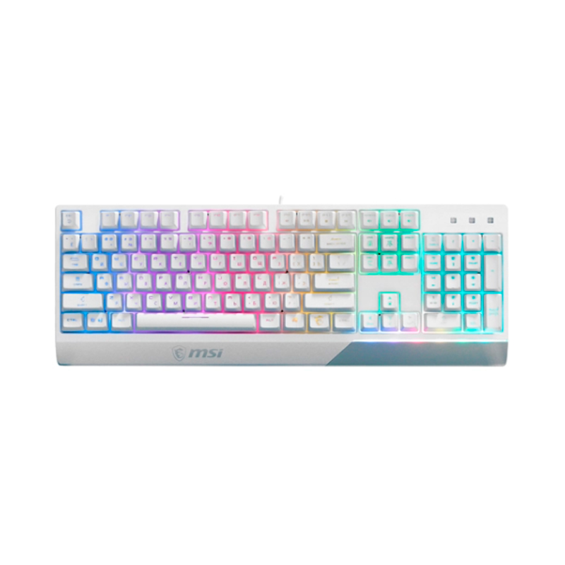 Клавиатура MSI Vigor GK30 белый USB for gamer LED