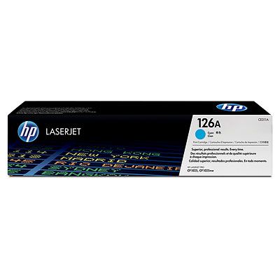 Картридж лазерный HP 126A CE311A голубой (1000стр.) для HP LJ CP1025