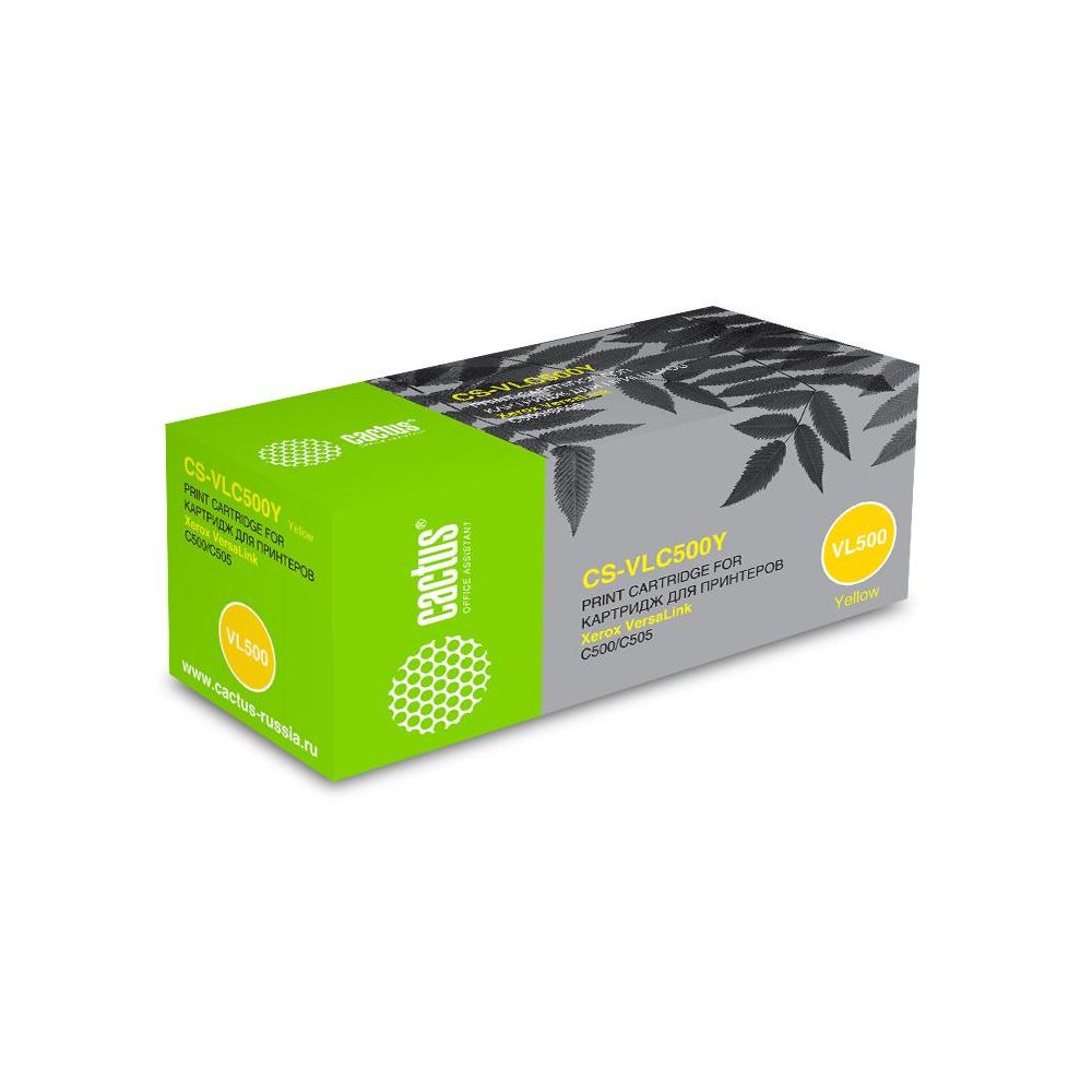 Картридж лазерный Cactus CS-VLC500Y 106R03879 желтый (2400стр.) для Xerox VersaLink C500/C505