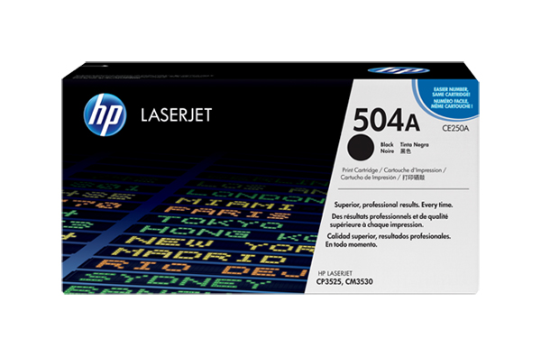 Картридж лазерный HP 504A CE250A черный (5000стр.) для HP CM3530/CP3525