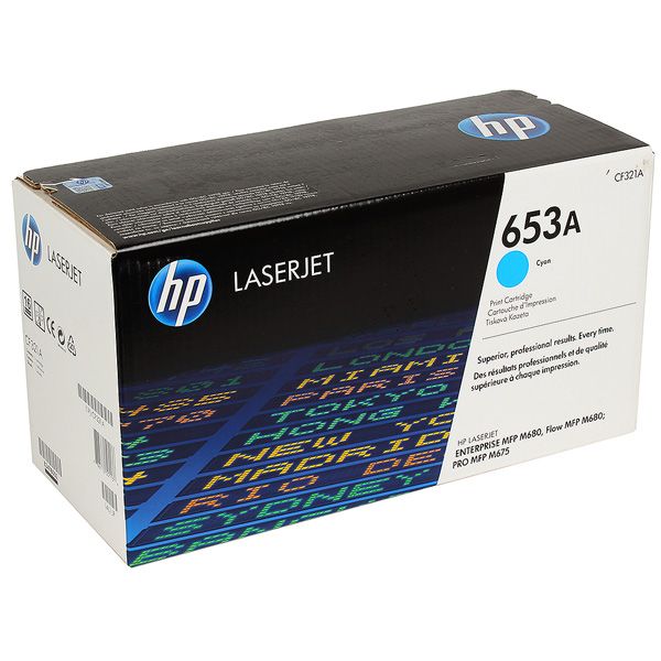 Картридж лазерный HP 653A CF321A голубой (16000стр.) для HP MFP M680