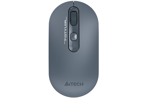 Мышь A4Tech Fstyler FG20 пепельный/синий оптическая (2000dpi) беспроводная USB для ноутбука (4but)