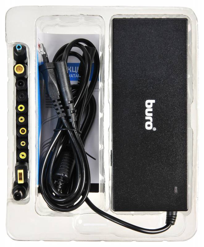 Блок питания Buro BUM-1129М120 ручной 120W 12V-20V 11-connectors 1xUSB 2A от бытовой электросети
