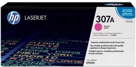 Картридж лазерный HP 307A CE743A пурпурный (7300стр.) для HP CLJ CP5225