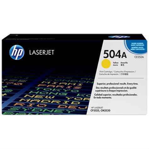 Картридж лазерный HP 504A CE252A желтый (7000стр.) для HP CM3530/CP3525