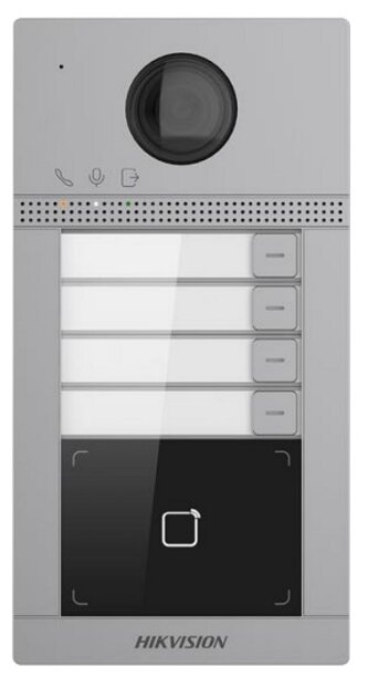Видеопанель Hikvision DS-KV8413-WME1(B) цветной сигнал цвет панели: серый