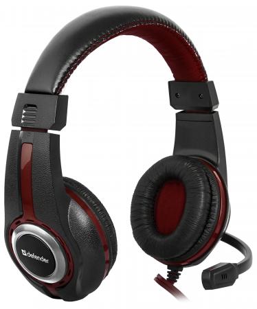 Гарнитура GAMING WARHEAD G-185 BLACK/RED 64106 DEFENDER