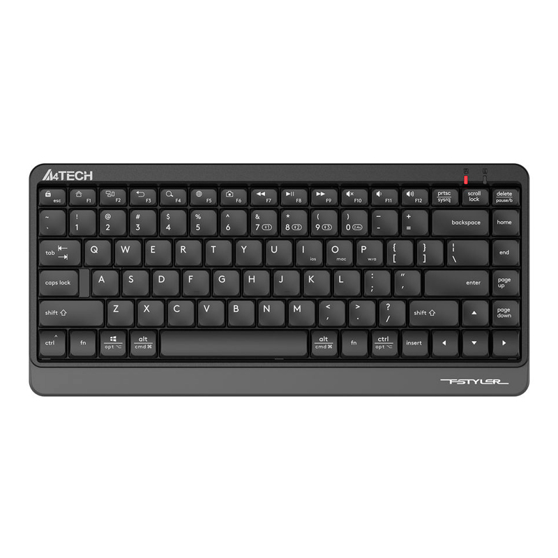 Клавиатура A4Tech Fstyler FBK11 черный/серый USB беспроводная BT/Radio slim