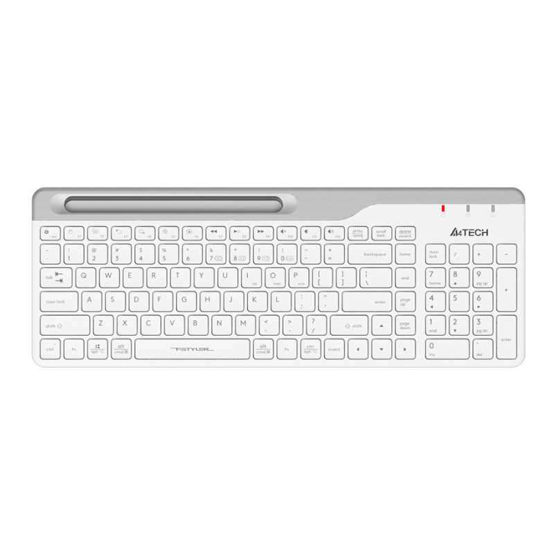 Клавиатура A4Tech Fstyler FBK25 белый/серый USB беспроводная BT/Radio slim Multimedia