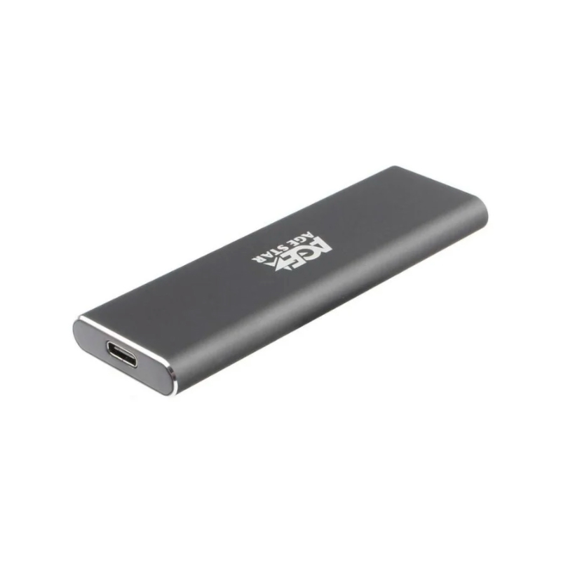 Внешний корпус SSD AgeStar 31UBNV1C NVMe USB3.1 алюминий серый M2 2280 B/M-key