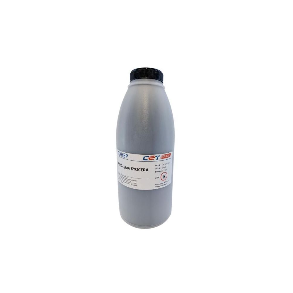 Тонер Cet PK202 OSP0202K-100 черный бутылка 100гр. для принтера Kyocera FS-2126MFP/2626MFP/C8525MFP