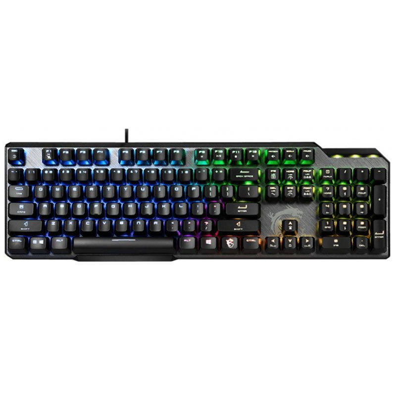 Клавиатура MSI GK50 ELITE RU механическая черный USB Multimedia for gamer LED