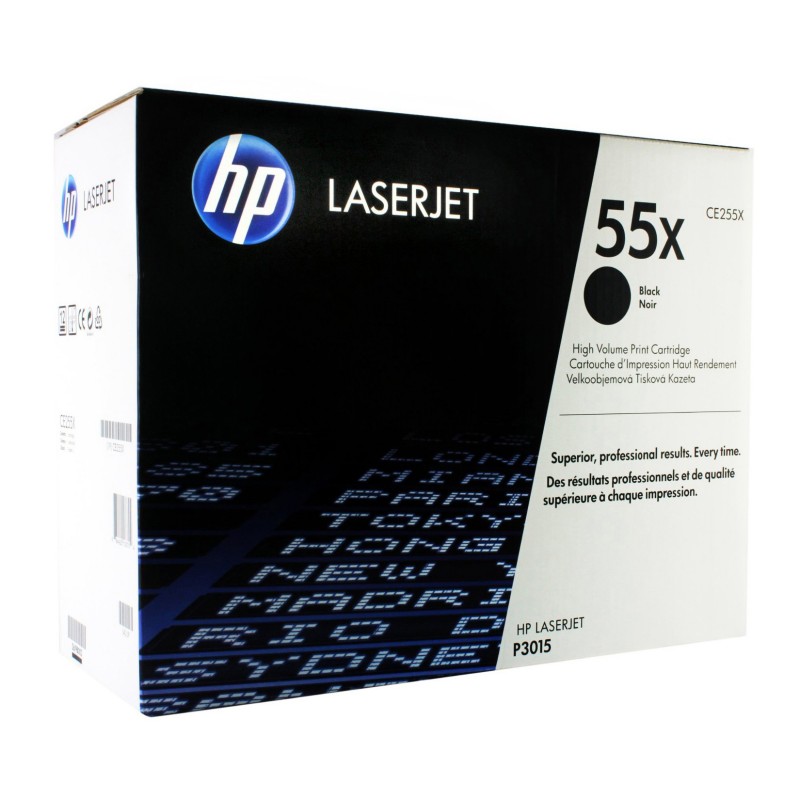 Картридж лазерный HP 55X CE255X черный (12500стр.) для HP LJ P3015