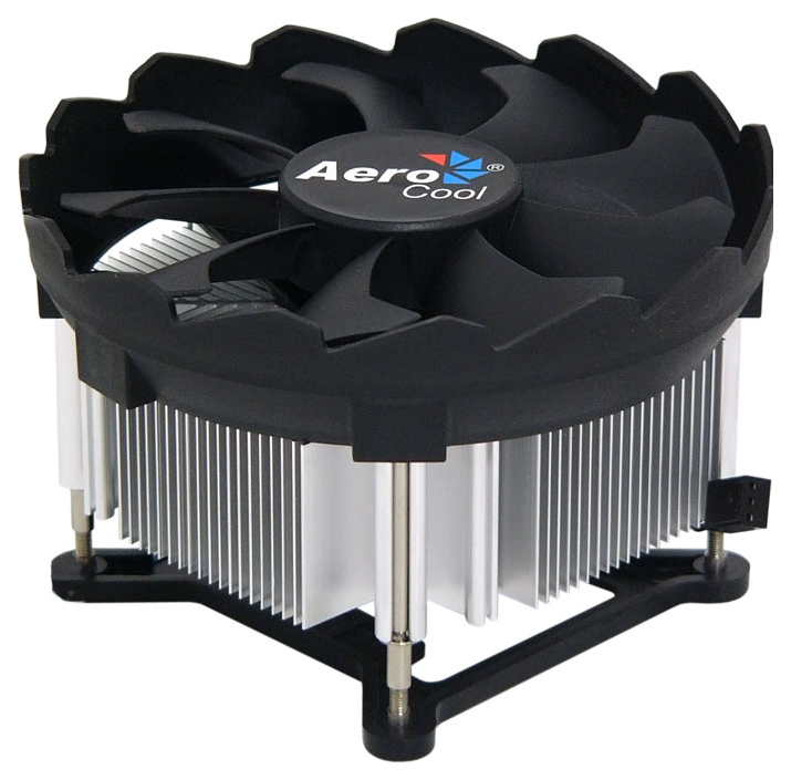 Устройство охлаждения(кулер) Aerocool BAS Soc-1151/1200 3-pin 24dB Al 100W 422gr Ret