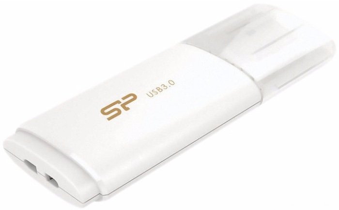 Флеш Диск Silicon Power 128Gb Blaze B06 SP128GBUF3B06V1W USB3.0 белый