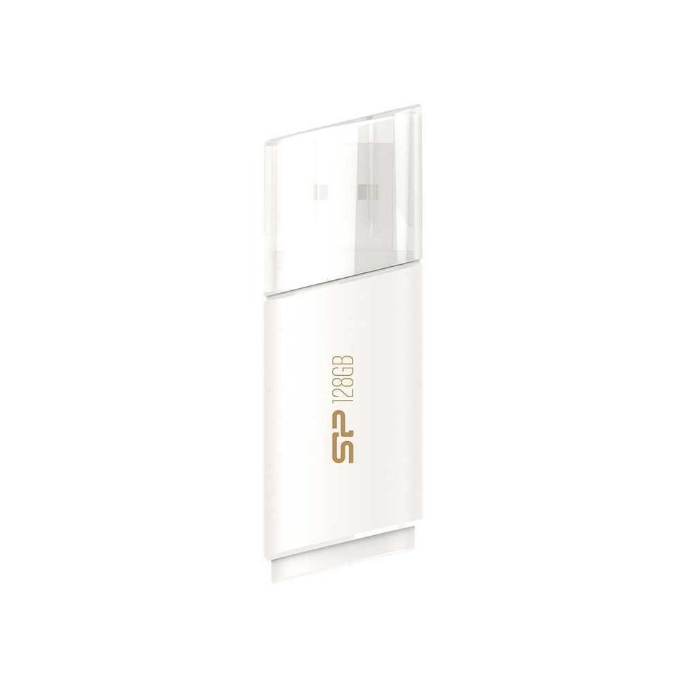 Флеш Диск Silicon Power 128Gb Blaze B06 SP128GBUF3B06V1W USB3.0 белый