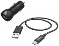 Комплект зар./устр. Hama H-183246 2.4A USB универсальное черный (00183246)
