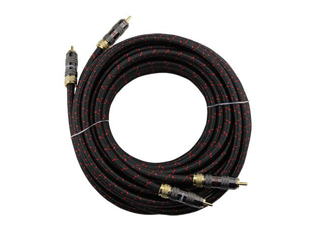 Кабель Ural RCA -SY5M Symphony черный 5м межблочный кабель 2RCA-2RCA безкислородная медь (упак.:1шт)