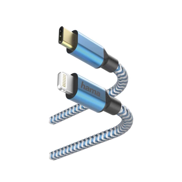 Кабель Hama 00183311 USB Type-C (m)-Lightning (m) 1.5м синий