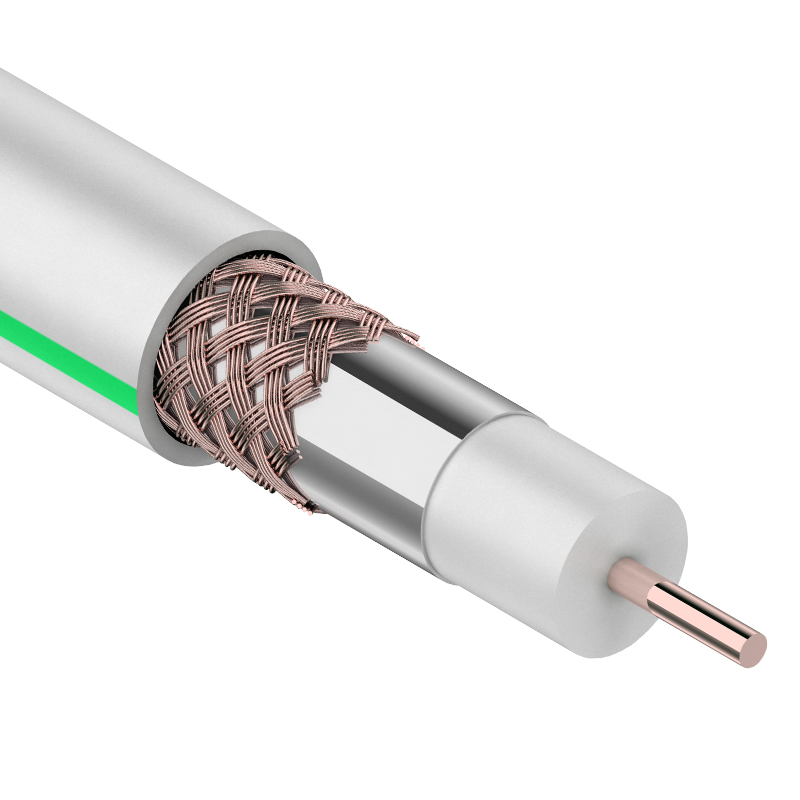 Rexant (01-2431-20) Кабель SAT 703B+Cu/Al/Cu, (75%), 75 Ом, 20м., белый