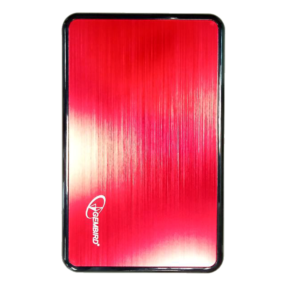 Внешний корпус 2.5"" Gembird EE2-U3S-61, красный металлик, USB 3.0, SATA, нержавеющая сталь