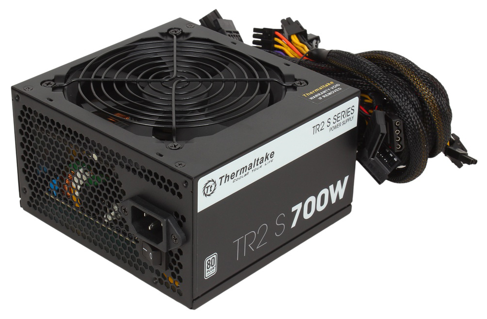 Блок питания Thermaltake ATX 700W TR2 S 80+ (24+4+4pin) APFC 120mm fan 6xSATA RTL