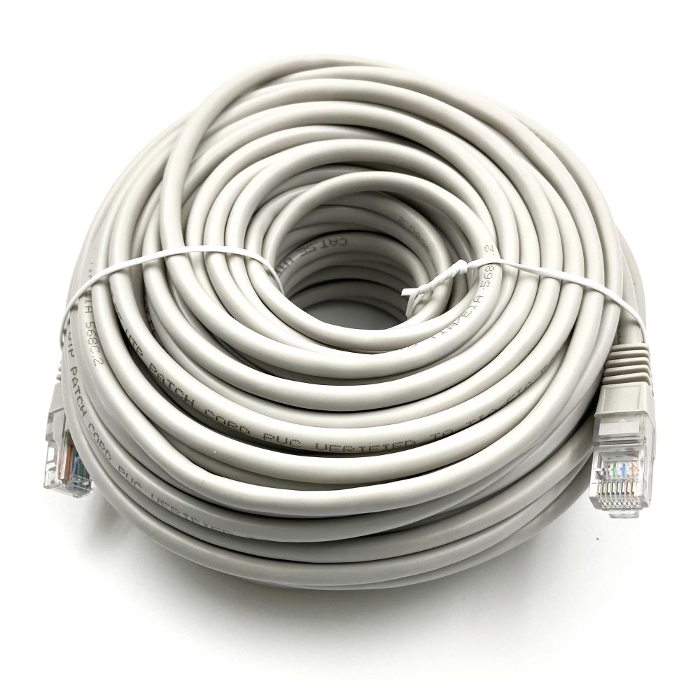 Патч-корд Buro UTP 4 пары cat5E CCA molded 30м серый RJ-45 (m)-RJ-45 (m)