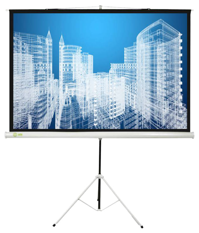 Экран Cactus 104.4x186см Triscreen CS-PST-104x186 16:9 напольный рулонный черный