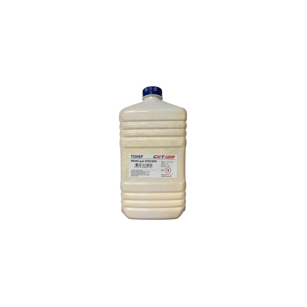 Тонер Cet PK202 OSP0202Y-500 желтый бутылка 500гр. для принтера Kyocera FS-2126MFP/2626MFP/C8525MFP