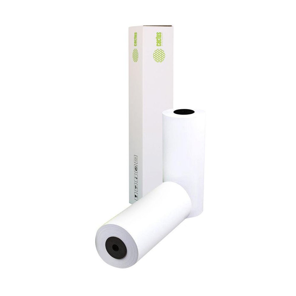 Бумага Cactus Eco CS-LFP80-420457E A2 420мм-45.7м/80г/м2/белый CIE155% (упак.:2рул)