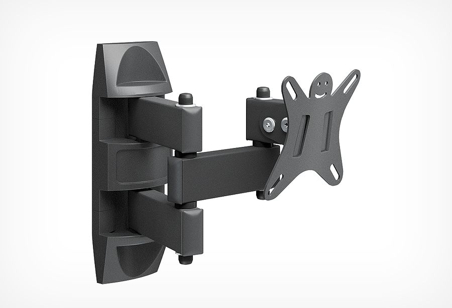 Кронштейн для телевизора Holder LCDS-5039 металлик 10"-26" макс.25кг настенный поворот и наклон