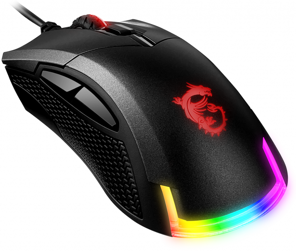 Мышь MSI Clutch GM50 черный оптическая (7200dpi) USB2.0 (6but)