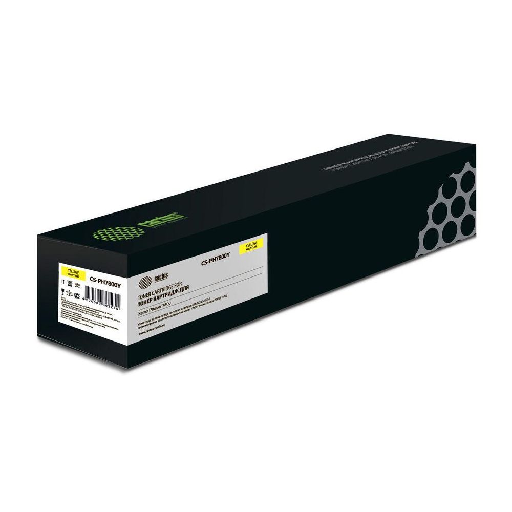 Картридж лазерный Cactus CS-PH7800Y 106R01572 желтый (17200стр.) для Xerox Phaser 7800
