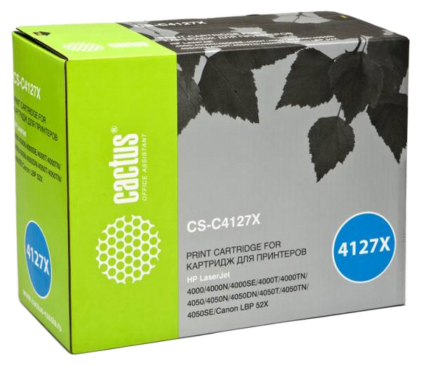 Картридж лазерный Cactus CS-C4127X C4127X черный (10000стр.) для HP LJ 4000/4050
