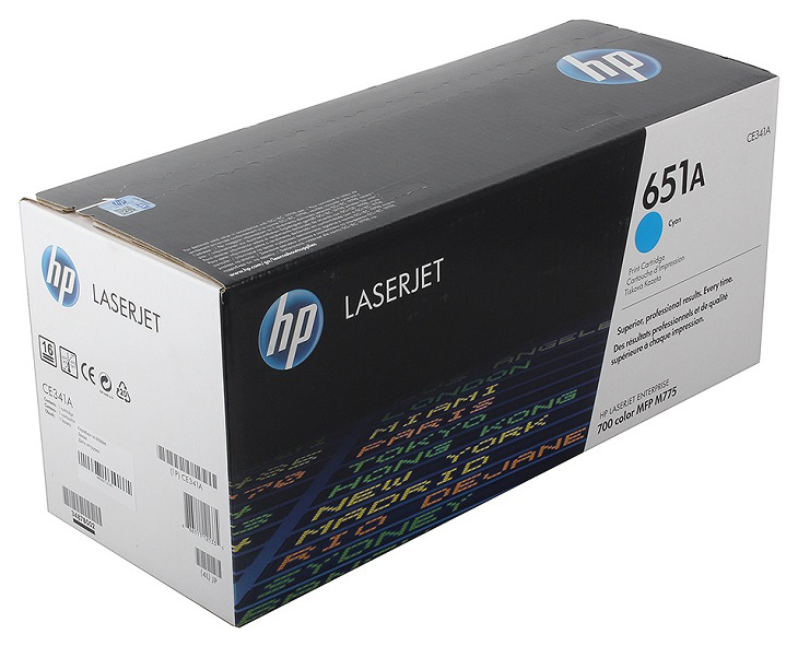 Картридж лазерный HP 651A CE341A голубой (16000стр.) для HP LJ 700/775