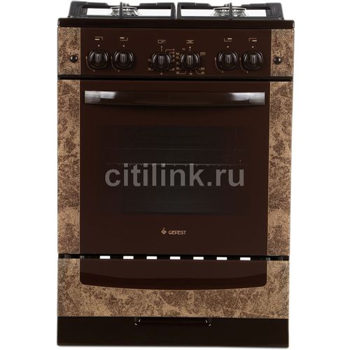 Газовая плита GEFEST 6500-02 0114, коричневый мрамор