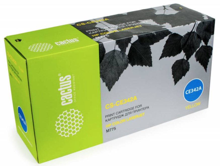 Картридж лазерный Cactus CS-CE342A CE342A желтый (16000стр.) для HP CLJ M775